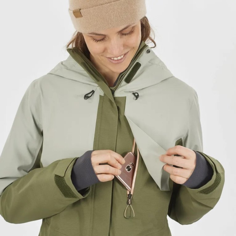 Jaquetas De Esqui Salomon Proof Light Insulated Hoodie Feminino Menta Verde Oliva | PT G52097